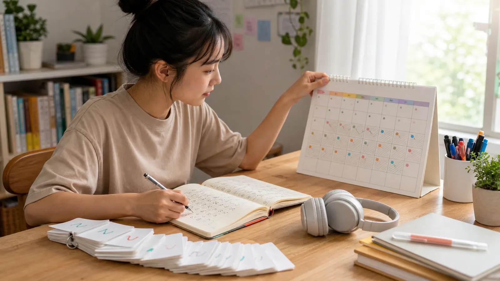 Lịch học tiếng Nhật từ N5 lên N3 trong một năm